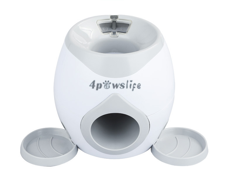 Dog Ball Launcher & Treat Dispenser, 2-in-1 Interactive Spring-Loaded Tennis Ball Fetch & Reward Toy for Dogs — 3 Colors