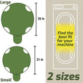 Pop-Up Laundry Sling, Sprung-Hoop Carrier You Lay Inside the Drum to Lift a Whole Wash Out at Once — Four Carry Handles, Large 26 in / Small 21 in
