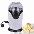 Mini Electric Popcorn Machine for Kids, Fully Automatic Hot Air Popcorn Maker — White / Red