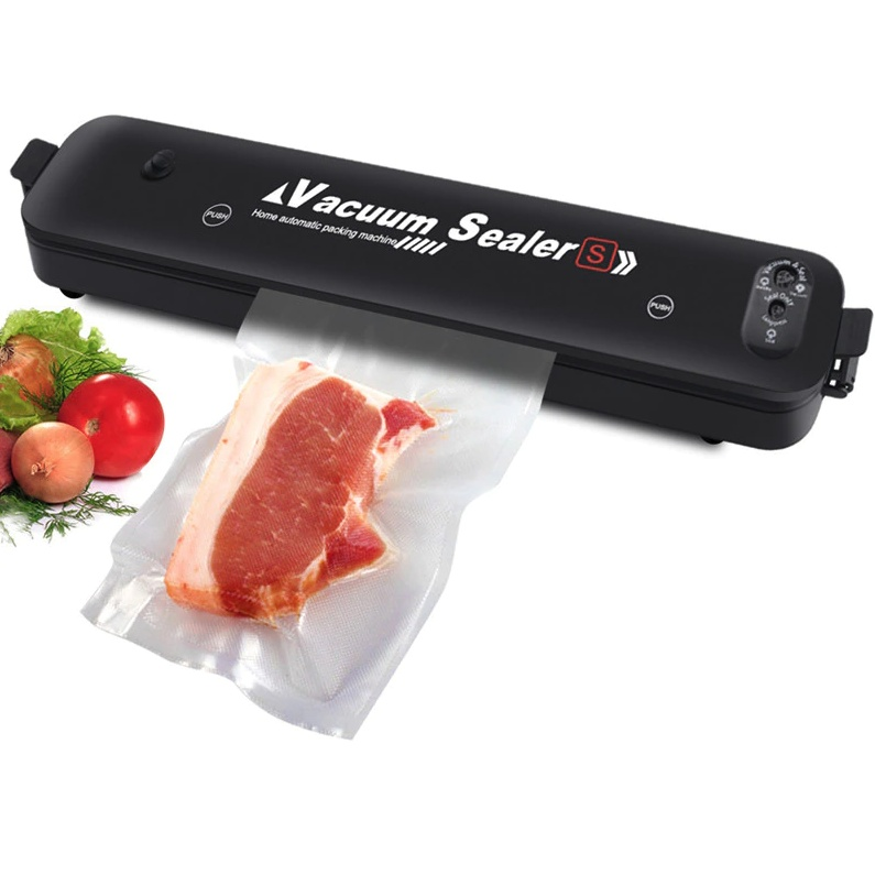 Vacuum Sealer Machine for Food Preservation, Automatic One-Touch Food Saver with Seal Bags — with 15 or 50 Bags